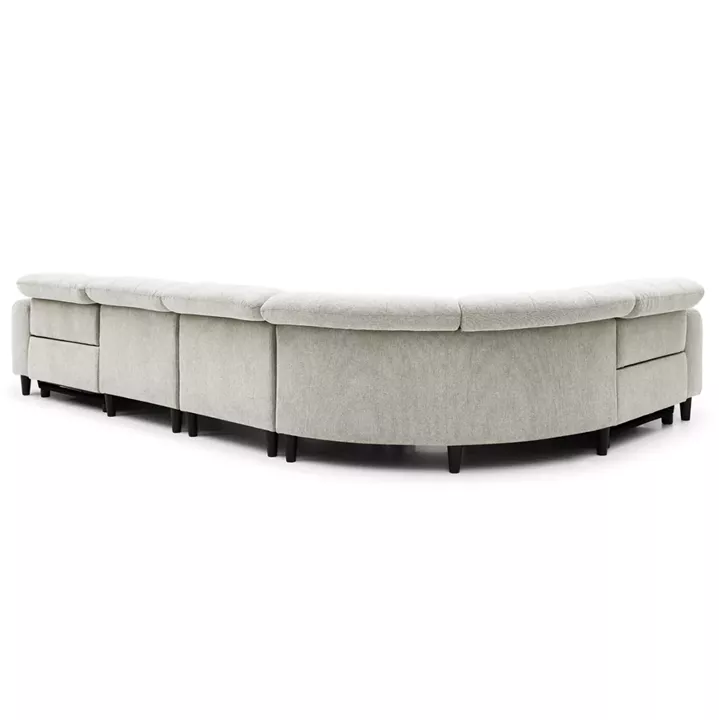 CORNER SOFA WITH 2 RECLINE SEATS ORACLE HM3290.02 BEIGE FABRIC 293x293x98Hcm.