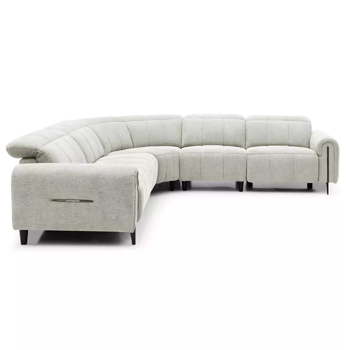 CORNER SOFA WITH 2 RECLINE SEATS ORACLE HM3290.02 BEIGE FABRIC 293x293x98Hcm.