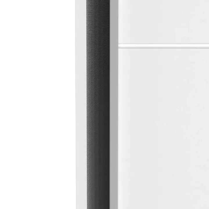 Ντουλάπα ρούχων Kawen pakoworld δίφυλλη με συρόμενες πόρτες λευκό 116.5x60x203εκ