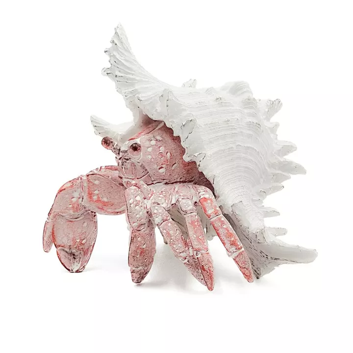 Artekko Animal Κόκκινο Επιτραπέζιο Διακοσμητικό Καβούρι σε Λευκό Κοχύλι από Ρητίνη (18.5x18x14.5)cm