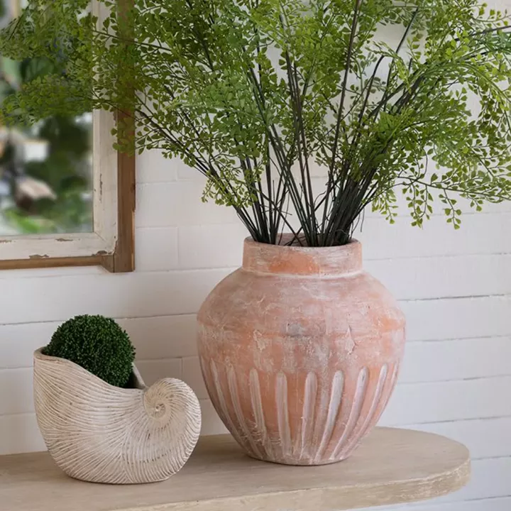 Artekko Candia Βάζο από Τερακότα (34.5x34.5x36.5)cm