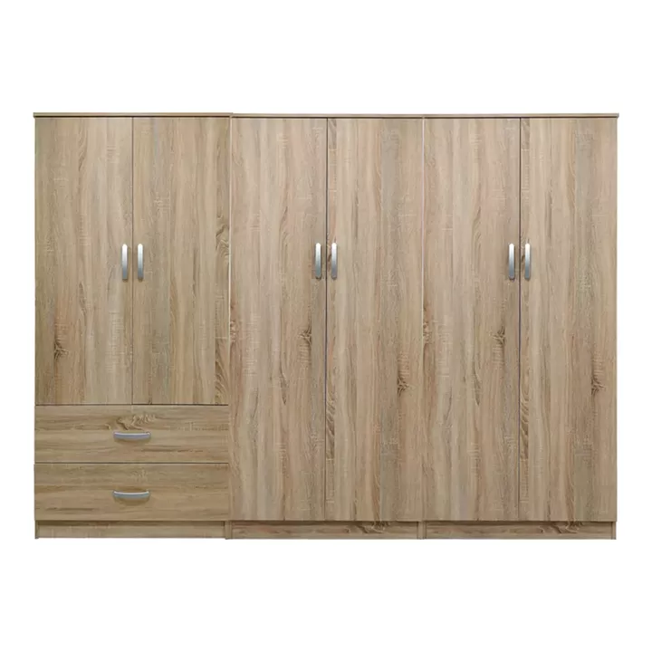 Ντουλάπα εξάφυλλη Lego I pakoworld sonoma 240x42x180εκ