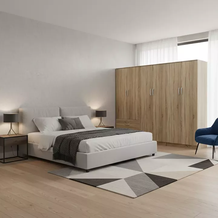 Ντουλάπα εξάφυλλη Lego I pakoworld sonoma 240x42x180εκ