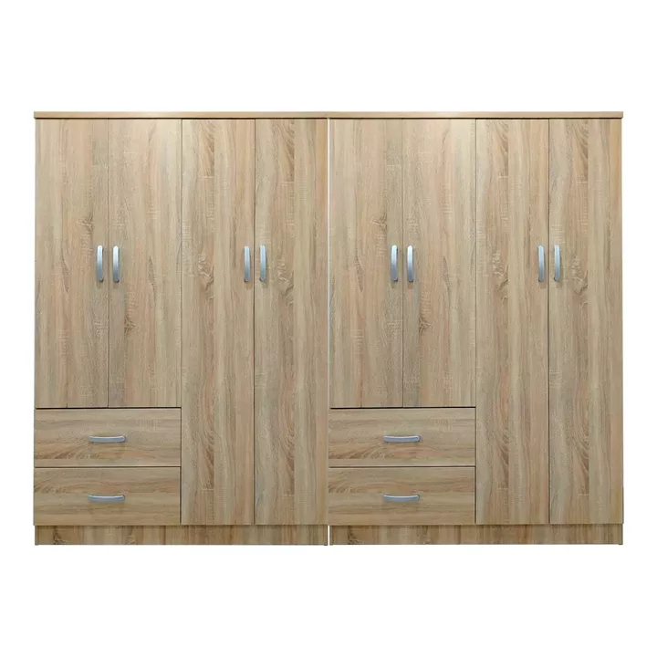 Ντουλάπα οχτάφυλλη Lego pakoworld sonoma 241x42x181εκ