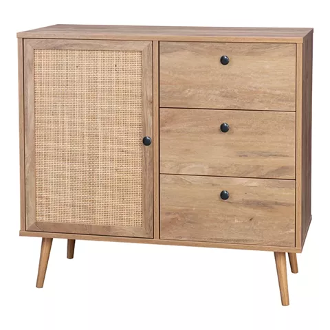 Μπουφές Oslo pakoworld σε sonoma απόχρωση 85x39x79εκ