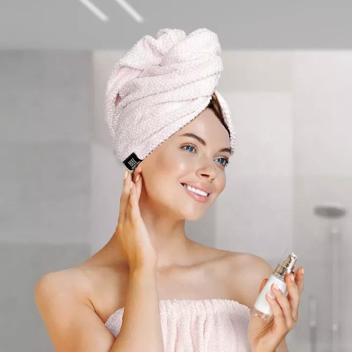 Beauty Home Πετσέτα μαλλιών Turban Art 3410 Ροζ