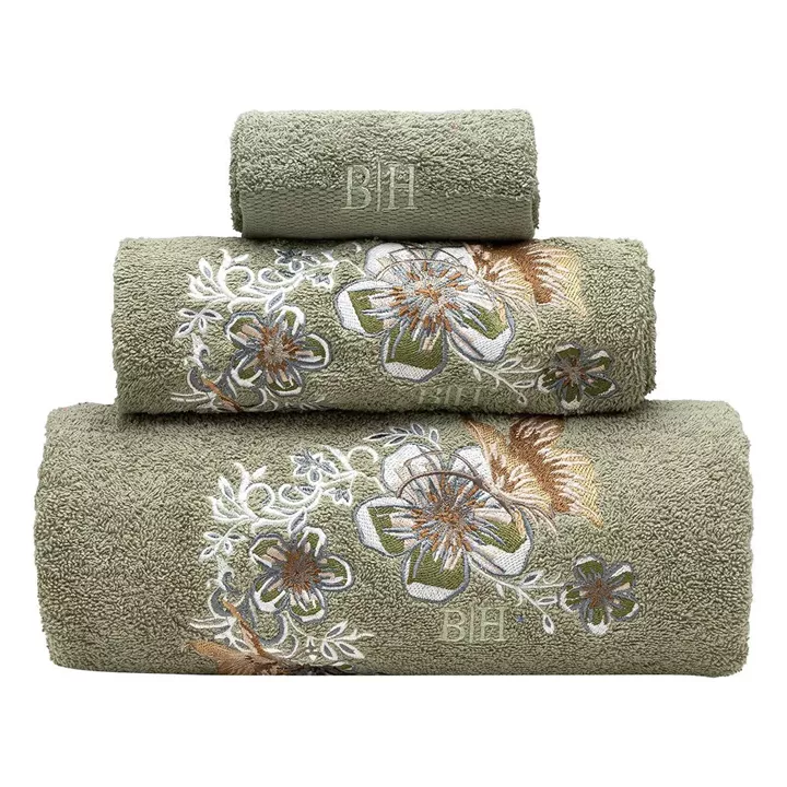 Beauty Home Σετ πετσέτες Art 3389 Σετ 3τμχ Πράσινο