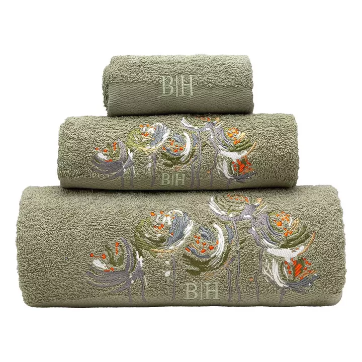 Beauty Home Σετ πετσέτες Art 3395 Σετ 3τμχ Πράσινο