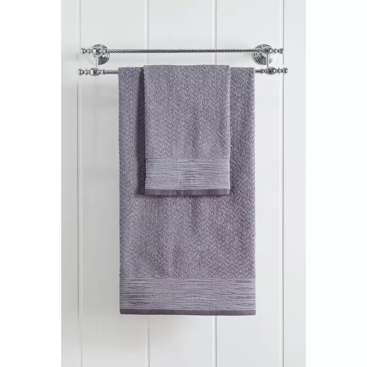 Beauty Home Πετσέτα προσώπου Art 3235 50x90 Γκρι