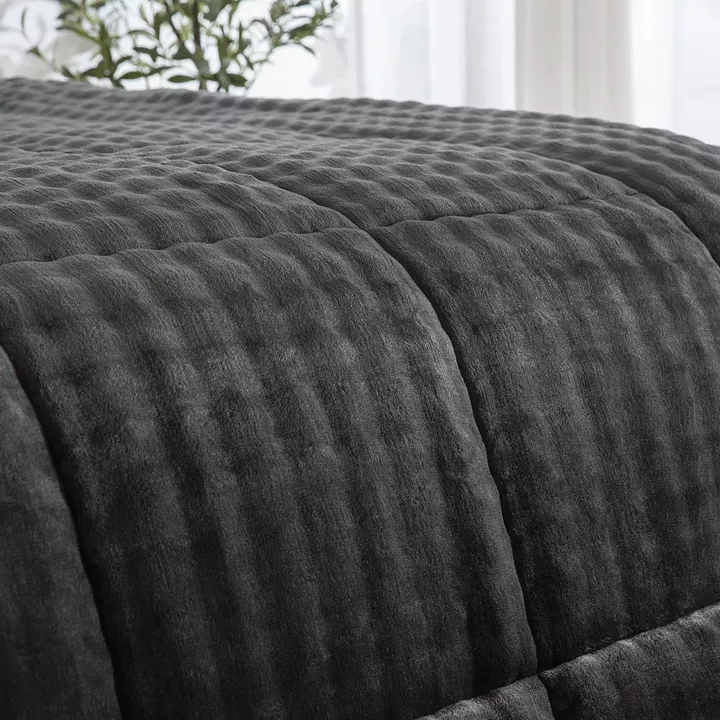 Beauty Home Κουβερτοπάπλωμα υπέρδιπλο Art 12513 220x240 Ανθρακί