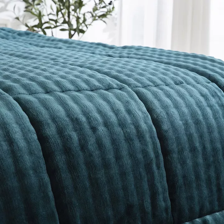 Beauty Home Κουβερτοπάπλωμα υπέρδιπλο Art 12514 220x240 Πετρόλ