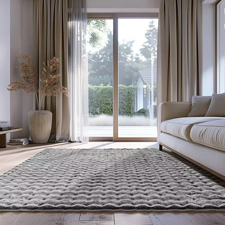 Beauty Home Πατάκι Motion Art 9649 67x140 Γκρι