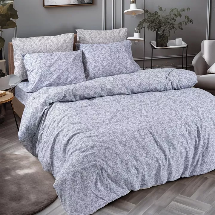 Beauty Home Σετ σεντόνια φανελένια υπέρδιπλα Flame Art 12631 240x260 Γκρι