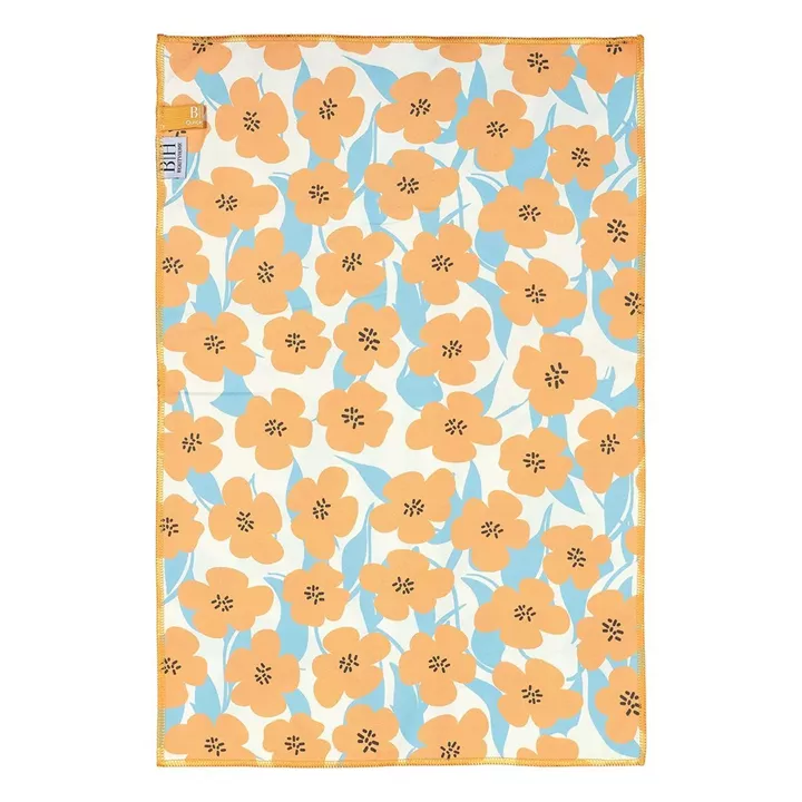 Beauty Home Πετσέτα κουζίνας διπλής όψης Microfiber Art 8658 40x60 Μπλε,Κίτρινο