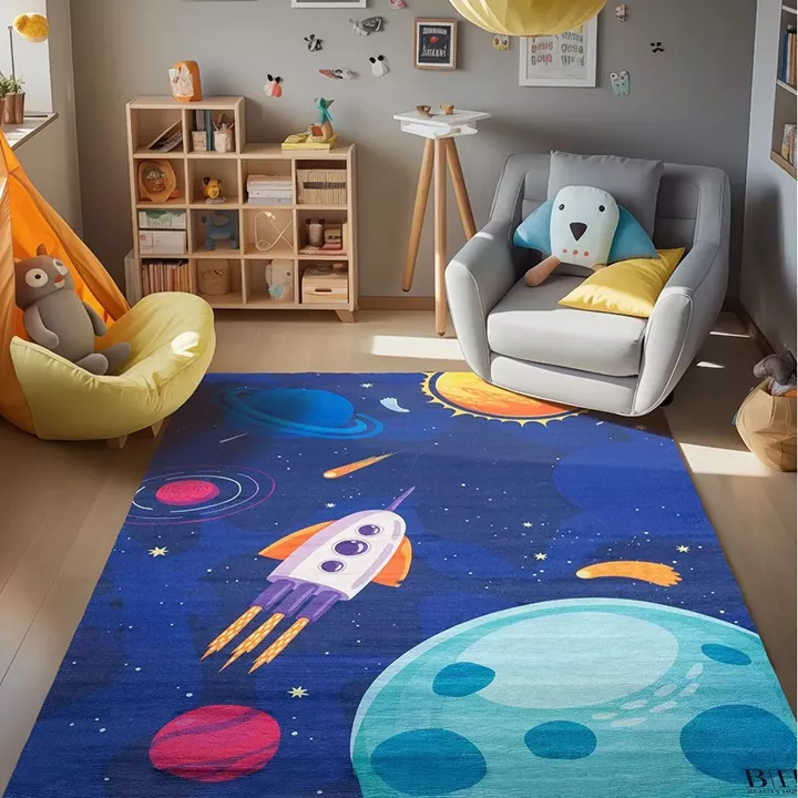 Beauty Home Χαλί παιδικό Fun Art 9549 160x230 Μπλε