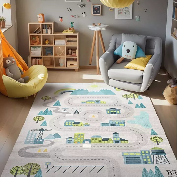 Beauty Home Χαλί παιδικό Fun Art 9560 160x230 Γκρι