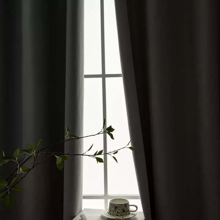 Beauty Home Κουρτίνα Full Blackout σκίασης με 8 κρίκους Soft Art 8391 Grey-11 140x270 Γκρι