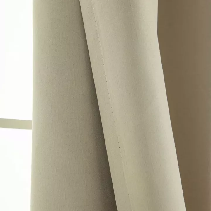 Beauty Home Κουρτίνα Full Blackout σκίασης με 8 κρίκους Soft Art 8391 Beige 140x270 Άμμου