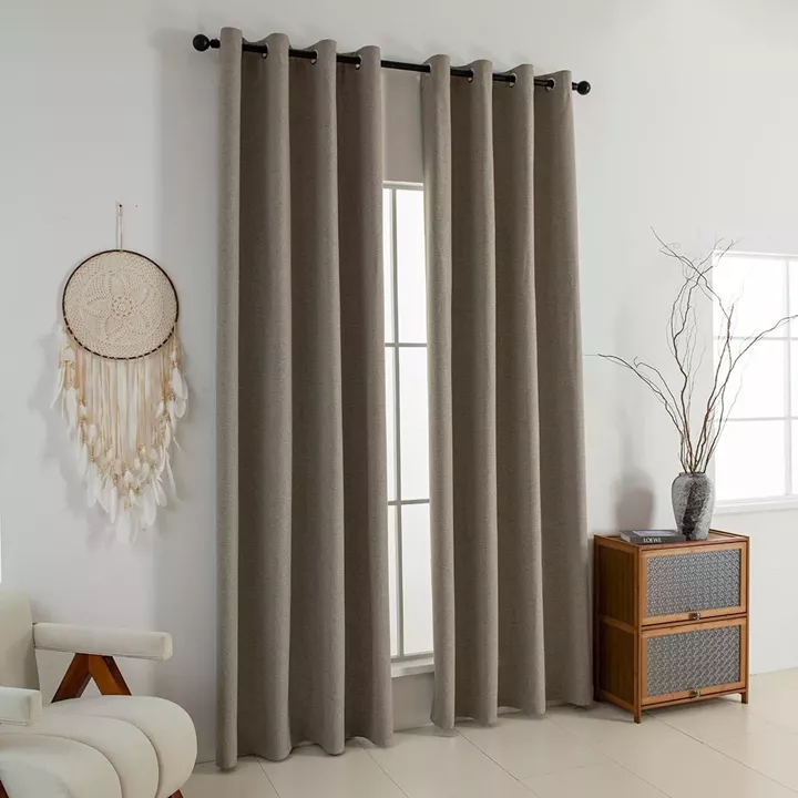 Beauty Home Κουρτίνα Full Blackout σκίασης με 8 κρίκους Elite Art 8392 Beige-Νο5 140x270 Μπεζ