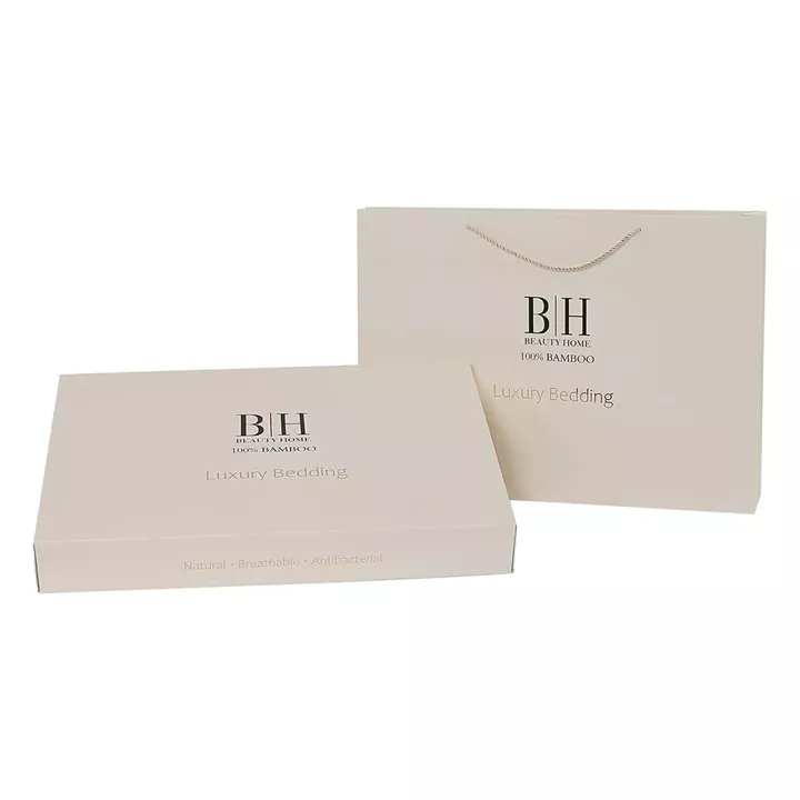 Beauty Home Σετ σεντόνια υπέρδιπλα με λάστιχο Bamboo 300tc Art 12051 Silver Fantasy 170x200+35 Γκρι