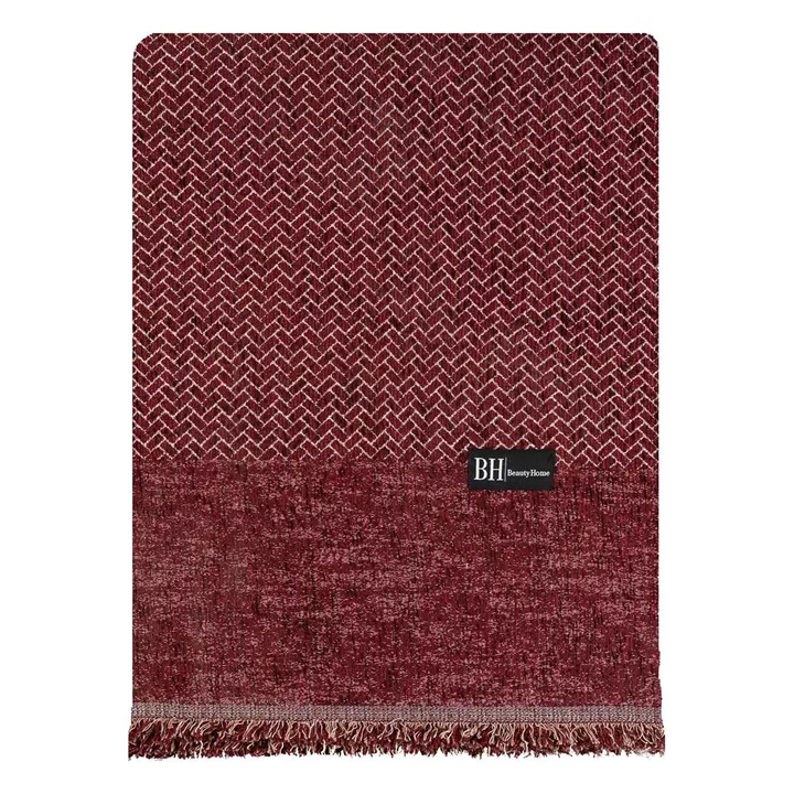 Beauty Home Ριχτάρι Τριθέσιο Art 8639 170x290 Κόκκινο