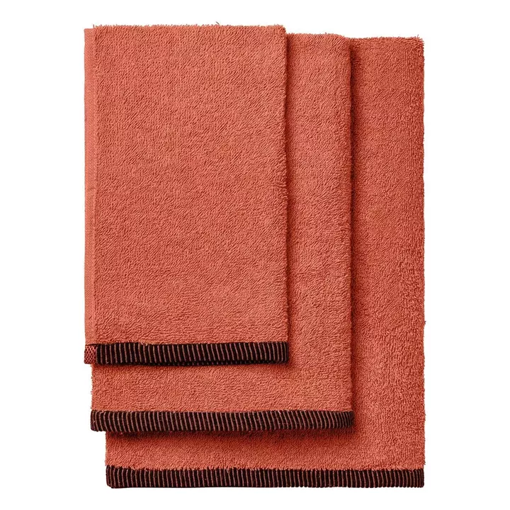 Beauty Home Σετ πετσέτες Art 3452 Σετ 3τμχ Κεραμιδί