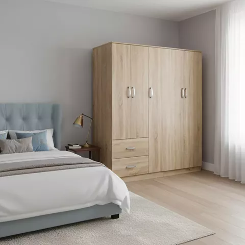 LegoI  pakoworld five-door wardrobe sonoma 170x42x180cm