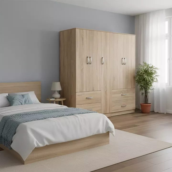 Lego pakoworld five-door wardrobe sonoma 170x42x180cm