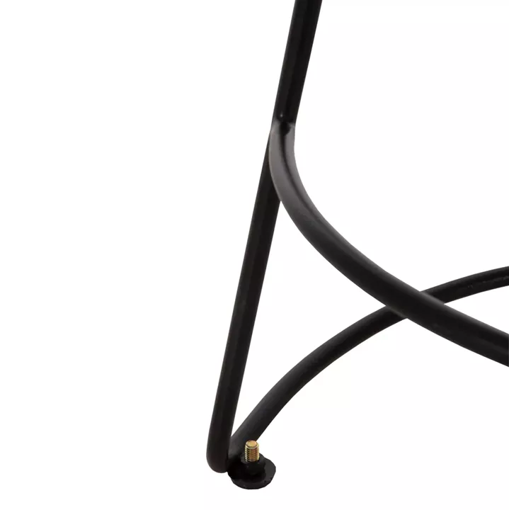 BAR STOOL ELEANOR HM8363.11 SOLID ACACIA WOOD SEAT-METAL 50x43x78Hcm.