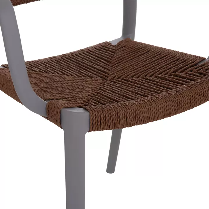 ΠΟΛΥΘΡΟΝΑ ΕΞ.ΧΩΡΟΥ STRIDER HM6391.03 ΓΚΡΙ ΠΟΛΥΠΡΟΠΥΛΕΝΙΟ--ΚΑΦΕ ΣΧΟΙΝΙ 57x53x80Υεκ.