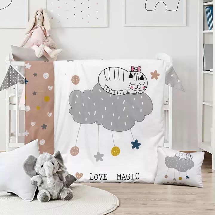Beauty Home Σετ σεντόνια βρεφικά Kitty Art 5189 120x160 Εμπριμέ