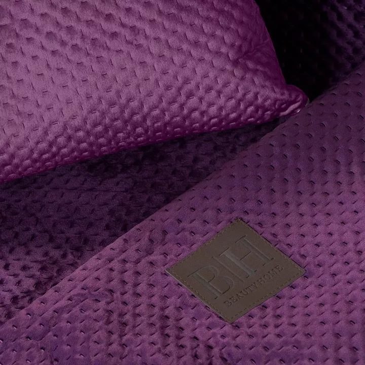 Beauty Home Ριχτάρι Velvety σετ 2τμχ Art 8411 (180x250+180x300) Μωβ