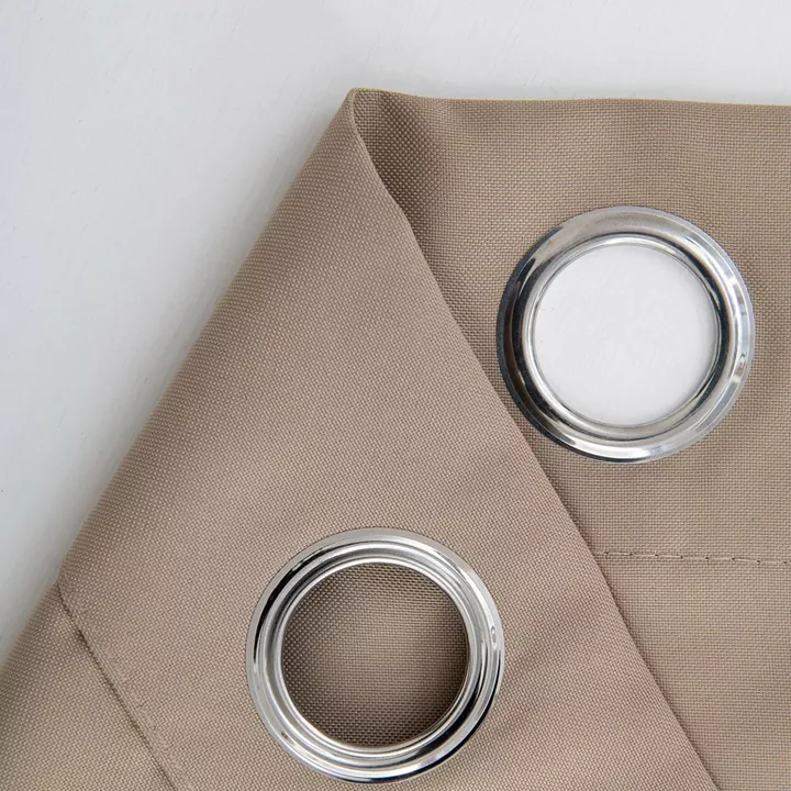 Beauty Home Κουρτίνα μεσαίας σκίασης με 8 μεταλλικούς κρίκους Effect Art 8443 140x270 Μπεζ