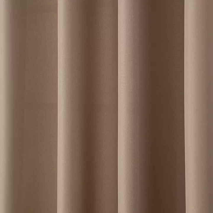 Beauty Home Κουρτίνα μεσαίας σκίασης με 8 μεταλλικούς κρίκους Effect Art 8443 140x270 Μπεζ