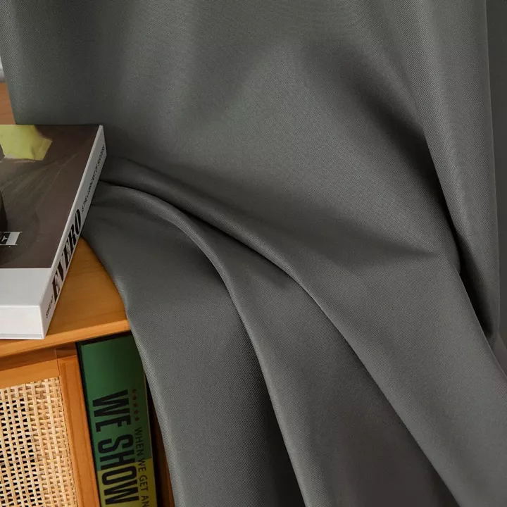 Beauty Home Κουρτίνα μεσαίας σκίασης με 8 μεταλλικούς κρίκους Effect Art 8443 140x270 Ανθρακί