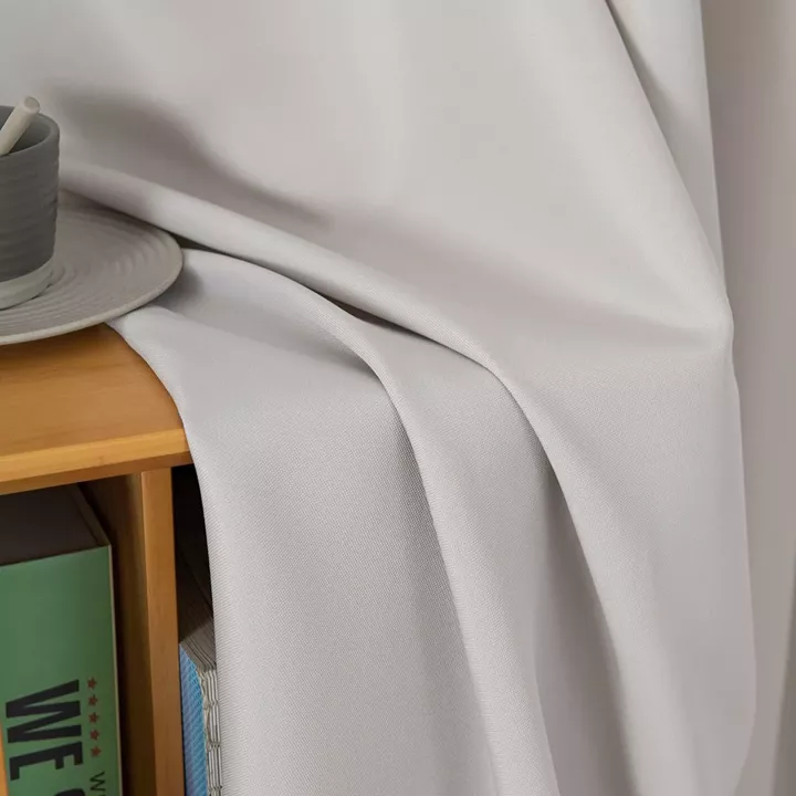 Beauty Home Κουρτίνα μεσαίας σκίασης με 8 μεταλλικούς κρίκους Effect Art 8443 140x270 Εκρού