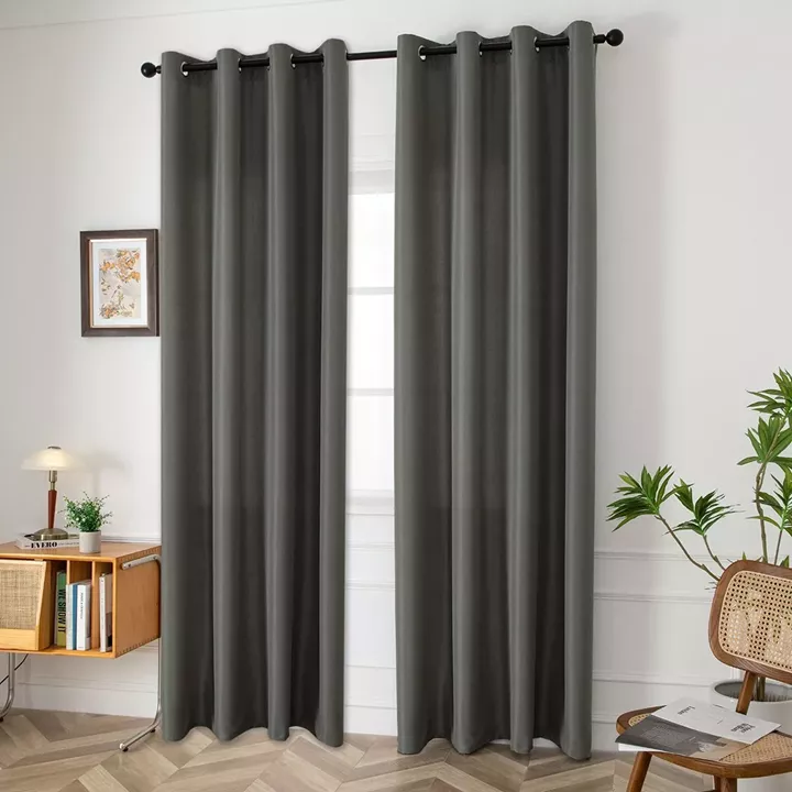 Beauty Home Ύφασμα κουρτίνας με το μέτρο μεσαίας σκίασης Effect Art 8443 Φ320 Ανθρακί