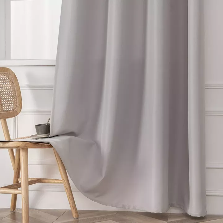 Beauty Home Ύφασμα κουρτίνας με το μέτρο μεσαίας σκίασης Effect Art 8443 Φ320 Ασημί