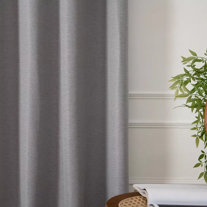 Beauty Home Ύφασμα κουρτίνας με το μέτρο Blackout jacquard σκίασης Glare Art 8444 Φ280 Γκρι