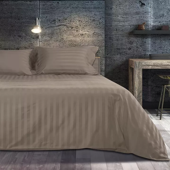 Beauty Home Σετ σεντόνια king size Art 1530 Stripe σε 7 αποχρώσεις       