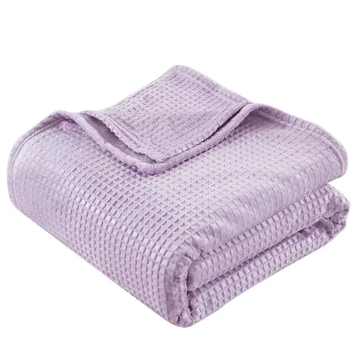 Beauty Home Κουβέρτα μονόχρωμη μονή Fleece Art 11553 160x220 Λιλά