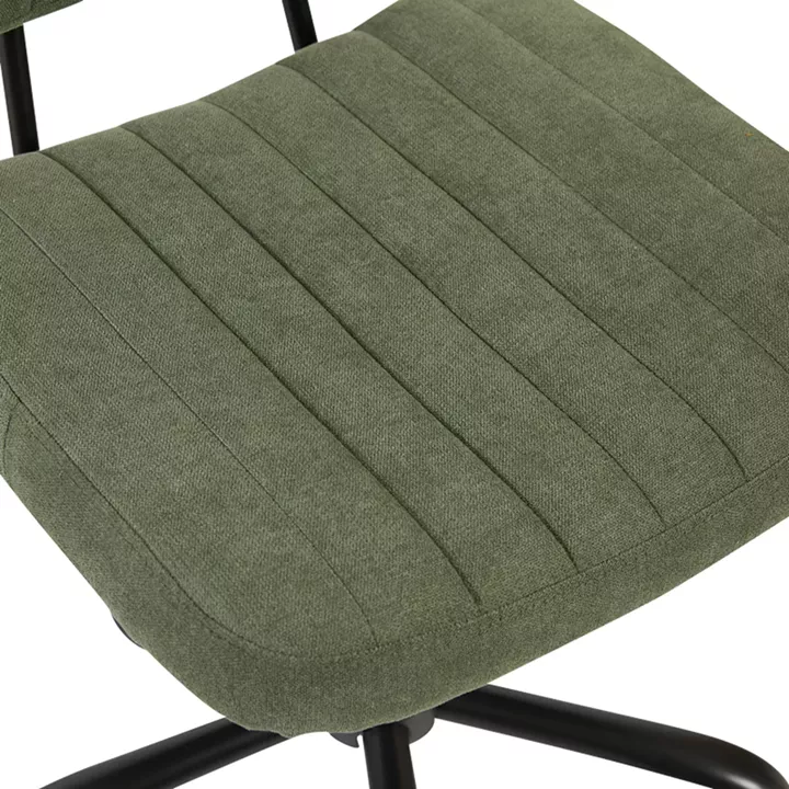 Office chair Warra pakoworld fabric in olive green shade 50x52x76-86cm