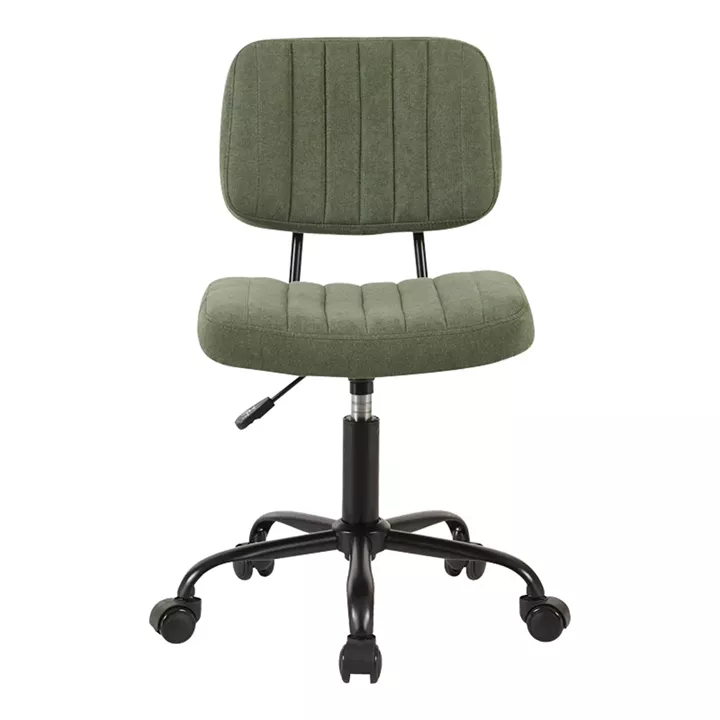 Office chair Warra pakoworld fabric in olive green shade 50x52x76-86cm