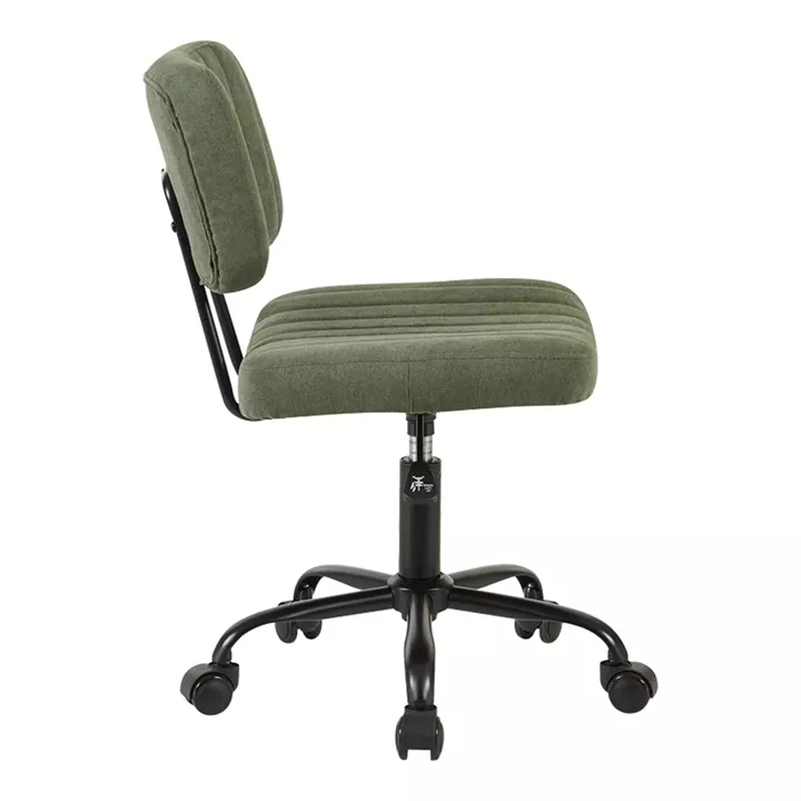 Office chair Warra pakoworld fabric in olive green shade 50x52x76-86cm