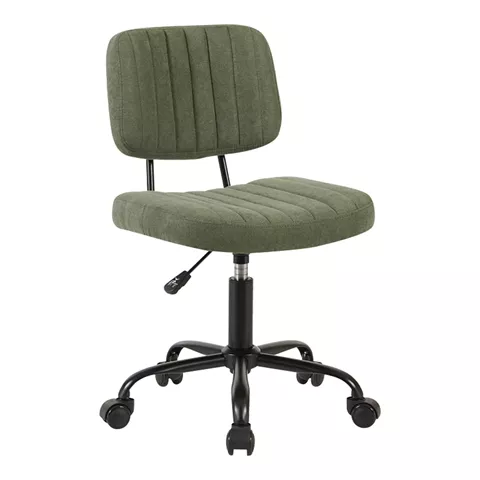Office chair Warra pakoworld fabric in olive green shade 50x52x76-86cm