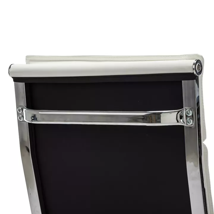 Mavel pakoworld PU executive office chair in white shade 55x62x100-110cm