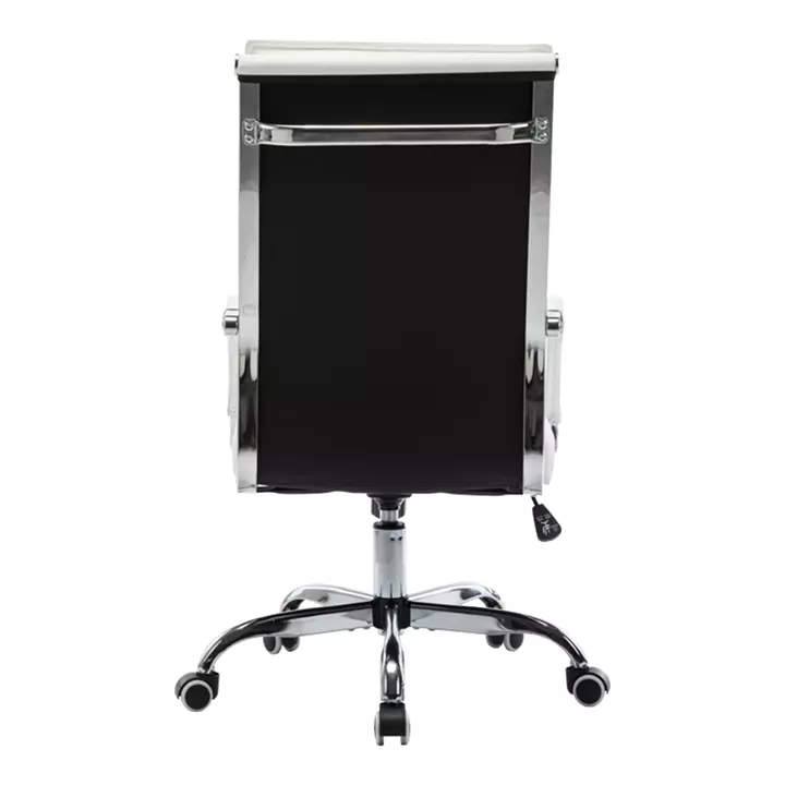 Mavel pakoworld PU executive office chair in white shade 55x62x100-110cm