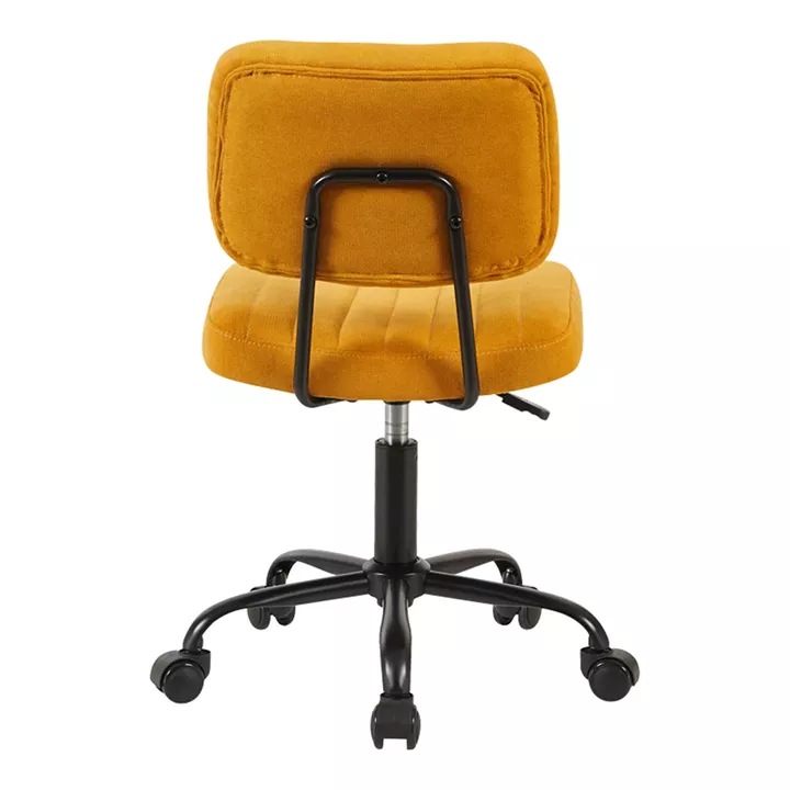 Office chair Warra pakoworld fabric in yellow shade 50x52x76-86cm