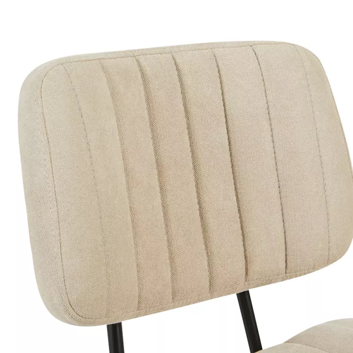 Office chair Warra pakoworld fabric in beige shade 50x52x76-86cm