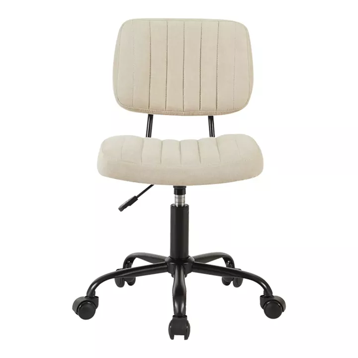 Office chair Warra pakoworld fabric in beige shade 50x52x76-86cm